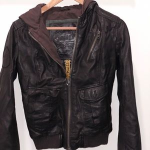 Authentic Superdry leather jacket